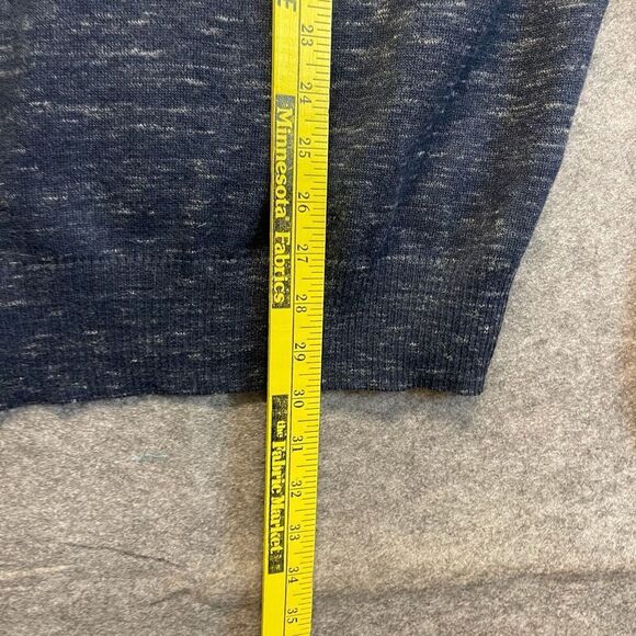 MUTUAL WEAVE Sweater Men's XL Heathered Blue Raglan Sleeve Crew Neck Pullover - Picture 8 of 11